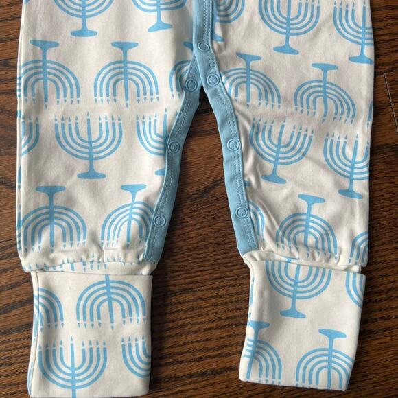 New Monica + Andy Unisex Hanukkah Menorah Snap Romper - 3-6 months - Picture 3 of 3